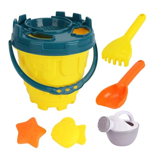 Milageto Kinder-Strandspielzeug, Sandkastenspielzeug, leicht, tragbar, Geburtstagsgeschenke, Eimer, Schaufel, Rechen, Rollenspiel für Kinder im Alter von 3–10 Milageto Kinder-Strandspielzeug, Sandkastenspielzeug, leicht, tragbar, Geburtstagsgeschenke, Eimer, Schaufel, Rechen, Rollenspiel für Kinder im Alter von 3–10 von Milageto