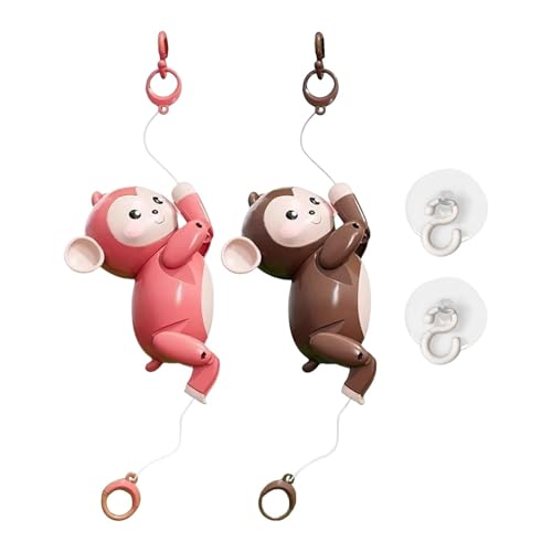 Milageto Kletterseilspielzeug in Form eines Affen, interaktives Ziehspielzeug mit Haken zum Aufhängen, lustig, kompakt, für Feinmotorik, lehrreich für Jungen, Braun Rosa Milageto Kletterseilspielzeug in Form eines Affen, interaktives Ziehspielzeug mit Haken zum Aufhängen, lustig, kompakt, für Feinmotorik, lehrreich für Jungen, Braun Rosa von Milageto