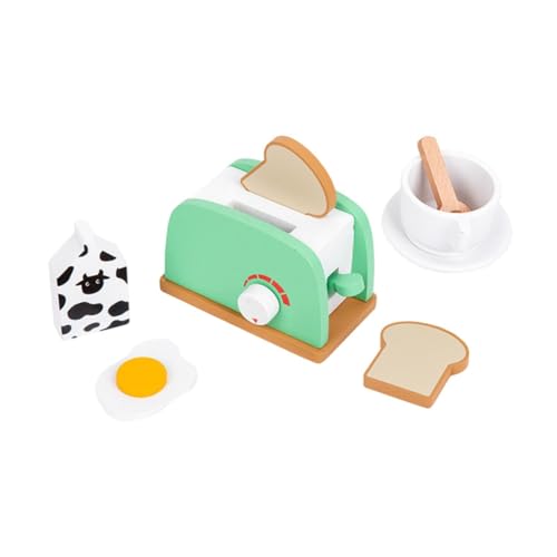 Milageto Küchenspielzeug aus Holz, Küchenzubehör, Küchengerät zum, Rollenspielspielzeug für Kindergeburtstagsgeschenke, Brotmacher Milageto Küchenspielzeug aus Holz, Küchenzubehör, Küchengerät zum, Rollenspielspielzeug für Kindergeburtstagsgeschenke, Brotmacher von Milageto