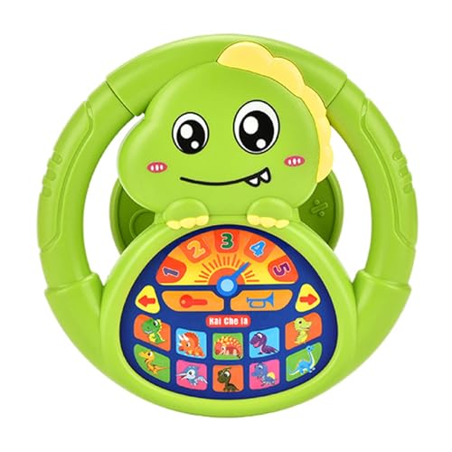 Milageto Lenkradspielzeug Early Educational Interactive Cute Simuled Driving Controller Sensorisches Spielzeug zum Reisen Geburtstag Kinder, GrÜn von Milageto