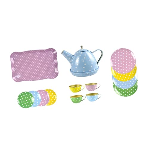 Milageto Mädchen Kleines Teeservice Spielzeug Nachmittagstee Spielset Simulation Rollenspiel Teekanne Tasse Set Rollenspiel Spielzeug für Geburtstagsgeschenk, Blau Milageto Mädchen Kleines Teeservice Spielzeug Nachmittagstee Spielset Simulation Rollenspiel Teekanne Tasse Set Rollenspiel Spielzeug für Geburtstagsgeschenk, Blau von Milageto