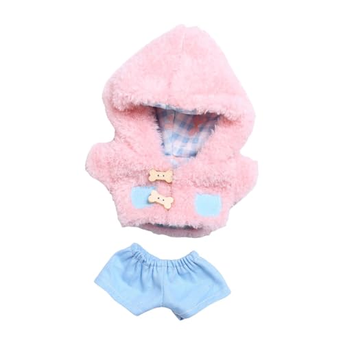 Milageto Mädchen-Puppenkleidung, Hosen, Puppen-Outfits, Dekoration, Geschenke, stilvolles Plüsch-Puppenzubehör, Puppen-Kapuzenpullover, zum Verkleiden für, Rosa Milageto Mädchen-Puppenkleidung, Hosen, Puppen-Outfits, Dekoration, Geschenke, stilvolles Plüsch-Puppenzubehör, Puppen-Kapuzenpullover, zum Verkleiden für, Rosa von Milageto