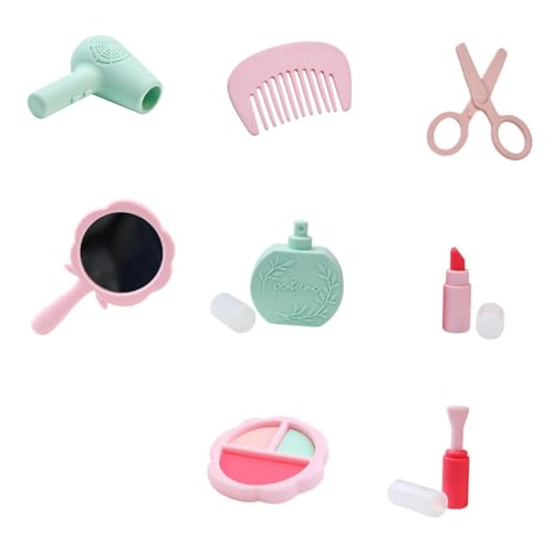Milageto Make-up-Spielzeug-Set für Kinder, Friseursalon-Spielset für Mädchen, Rollenspiel-Make-up-Schönheitsset für Prinzessin, Anziehparty von Milageto