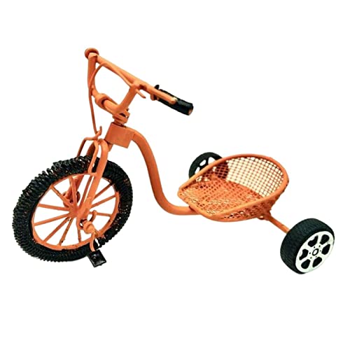 Milageto Maßstab 1:12 Puppenhaus Mini Dreirad Modell Trike Simulation Möbel Set Ornament Puppenhaus DIY Szene Dekor, 3 Rad klein von Milageto