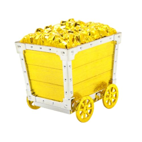 Milageto Minenwagen Ornament Mine Cart Spielzeug, Sammlung Home Dekoration, Geschenke Party liefert Foto -Requisiten für Schlafzimmer Wohnzimmer, Party, Gold Milageto Minenwagen Ornament Mine Cart Spielzeug, Sammlung Home Dekoration, Geschenke Party liefert Foto -Requisiten für Schlafzimmer Wohnzimmer, Party, Gold von Milageto