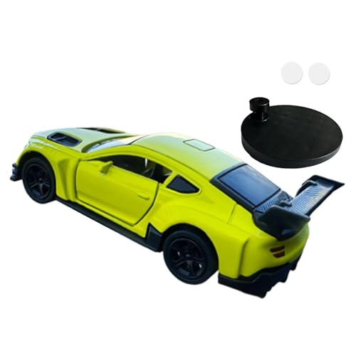 Milageto Mini-Automodell, Autozubehör, 1:64, Universalfahrzeug, Drehen und Folgen, dynamisches dekoratives Mittelkonsolendekor, Gelb Grün Milageto Mini-Automodell, Autozubehör, 1:64, Universalfahrzeug, Drehen und Folgen, dynamisches dekoratives Mittelkonsolendekor, Gelb Grün von Milageto