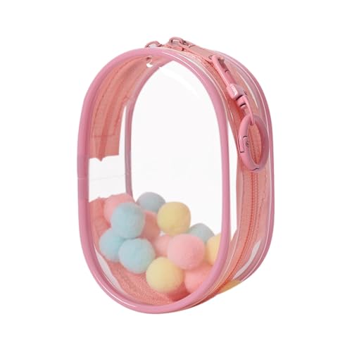 Milageto Mini-Puppentasche, transparente Figuren-Displaytasche, Outdoor-Puppentasche, kleine Puppen-Aufbewahrungstasche, Puppen-Displaytasche für, Rosa von Milageto