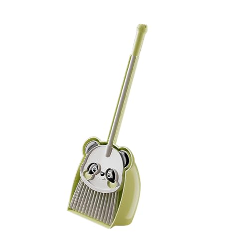 Milageto Mini - mit Dustpan für Kinder, Cartoon Panda toppt Spielen Kinder für Haushaltsreinigungswerkzeuge Reinigungsset für Vorschule, GrÜn Milageto Mini - mit Dustpan für Kinder, Cartoon Panda toppt Spielen Kinder für Haushaltsreinigungswerkzeuge Reinigungsset für Vorschule, GrÜn von Milageto