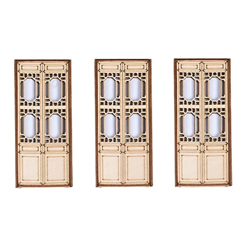 Milageto Miniatur Holz Außenhohltür, Unlackiert, Lebensszene, Garten Dekor Set, Hohltür für Schlafzimmer, Rasen, Möbel, Puppenhaus Dekoration, C Milageto Miniatur Holz Außenhohltür, Unlackiert, Lebensszene, Garten Dekor Set, Hohltür für Schlafzimmer, Rasen, Möbel, Puppenhaus Dekoration, C von Milageto