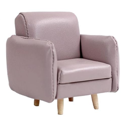 Milageto Miniatur Sofa Set für Puppenhaus - Handgefertigte Möbel in Grau von Milageto