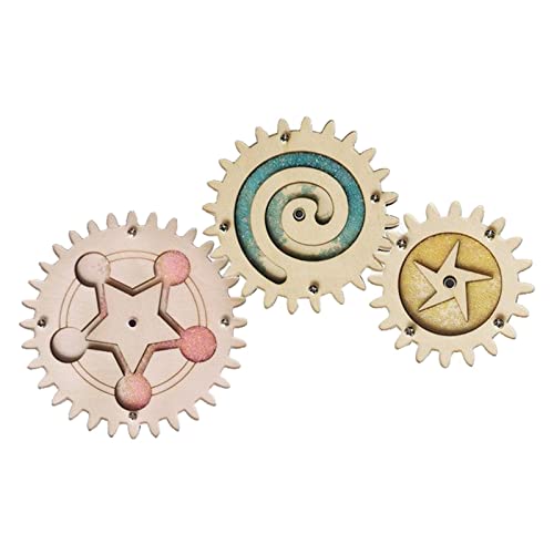 Milageto Montessori Busy Board Zubehör Sanduhr Holz, Quiet Board Zubehör Ausrüstung, Pädagogisches Spielzeug für die Früherziehung, Motorikspielzeug für Kleinkinder ab 3 Jahren von Milageto