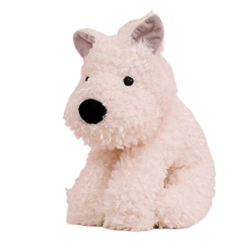 Milageto Niedlicher Hund Stofftier Plüschtier Plüschtier Stofftier Plüschtier für Valentinstag Schlafzimmer Wohnzimmer Ornamente Erwachsene Kinder, Weiß 40cm von Milageto
