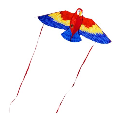 Milageto Papageiendrachen für Kinder, Flugspiel, tragbar, leicht, Stranddrachen, Cartoon-Tierdrachen für Familienspiele im Freien, dekorativ, Rot Milageto Papageiendrachen für Kinder, Flugspiel, tragbar, leicht, Stranddrachen, Cartoon-Tierdrachen für Familienspiele im Freien, dekorativ, Rot von Milageto