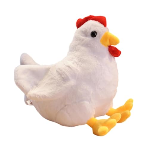 Milageto Plüsch Hühnerpuppe Tier Plüsch Puppe entzückende Sofa -Ornament, Farm Tier Spielzeugfigur für Erwachsene Familie Kinder Geburtstag Geschenke, Weiß 30 cm Milageto Plüsch Hühnerpuppe Tier Plüsch Puppe entzückende Sofa -Ornament, Farm Tier Spielzeugfigur für Erwachsene Familie Kinder Geburtstag Geschenke, Weiß 30 cm von Milageto