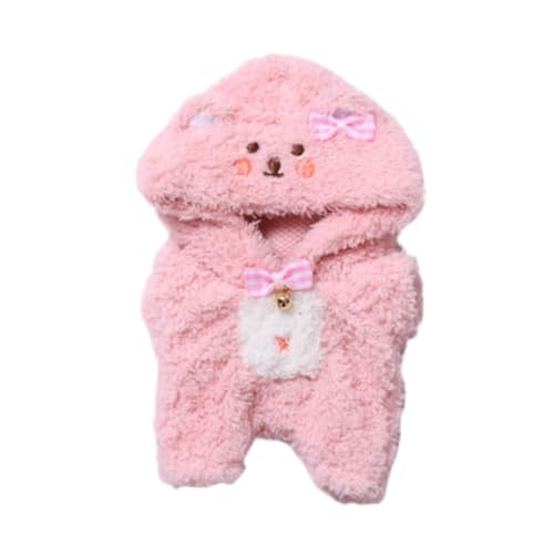 Milageto Plüsch-Puppenkleidung mit Schal, Foto-Requisiten, weiches Plüsch-Puppenzubehör, stilvolle Puppenkleidung, Rosa Milageto Plüsch-Puppenkleidung mit Schal, Foto-Requisiten, weiches Plüsch-Puppenzubehör, stilvolle Puppenkleidung, Rosa von Milageto