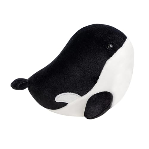 Milageto Plüsch-Wal-Puppe, Umarmungspuppe, 17 cm, weiche Spielzeugfigur, Wal, Stofftier für Raumdekoration, Sammlerstücke, Urlaub, Schwarz Milageto Plüsch-Wal-Puppe, Umarmungspuppe, 17 cm, weiche Spielzeugfigur, Wal, Stofftier für Raumdekoration, Sammlerstücke, Urlaub, Schwarz von Milageto