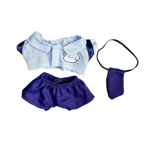 Milageto Plüschpuppen-Kleidungsset zum Anziehen, Fantasie, Foto-Requisiten für kleine Mädchen, weiche Hände auf Puppenhemd mit Krawatte für 6,69-Zoll-Puppen, Jungs Milageto Plüschpuppen-Kleidungsset zum Anziehen, Fantasie, Foto-Requisiten für kleine Mädchen, weiche Hände auf Puppenhemd mit Krawatte für 6,69-Zoll-Puppen, Jungs von Milageto