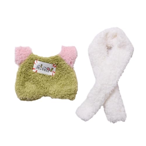 Milageto Puppe Overall DIY Puppe Dekor Pretend Spielen Handgemachte Kleidung Kostüm Zubehör für 15cm-17cm Anhänger Puppen Neujahr Geschenke, GrÜn Milageto Puppe Overall DIY Puppe Dekor Pretend Spielen Handgemachte Kleidung Kostüm Zubehör für 15cm-17cm Anhänger Puppen Neujahr Geschenke, GrÜn von Milageto