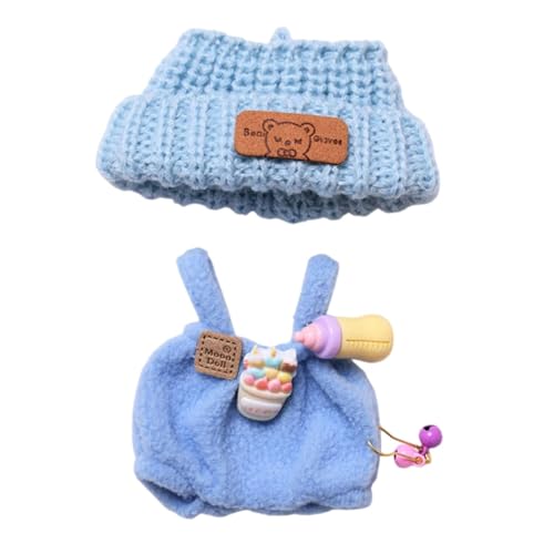 Milageto Puppen-Overall-Anhänger, Puppen-Outfits für Kinder, Geburtstagsgeschenk, Foto-Requisiten, Koordinationskostüme, Puppenkleidung für 6,69-Zoll-Puppen, Blau mit Hut Milageto Puppen-Overall-Anhänger, Puppen-Outfits für Kinder, Geburtstagsgeschenk, Foto-Requisiten, Koordinationskostüme, Puppenkleidung für 6,69-Zoll-Puppen, Blau mit Hut von Milageto