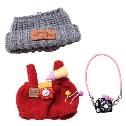 Milageto Puppen-Overall-Anhänger, Puppen-Outfits für Kinder, Geburtstagsgeschenk, Foto-Requisiten, Koordinationskostüme, Puppenkleidung für 6,69-Zoll-Puppen, Rot mit Hutkamera Milageto Puppen-Overall-Anhänger, Puppen-Outfits für Kinder, Geburtstagsgeschenk, Foto-Requisiten, Koordinationskostüme, Puppenkleidung für 6,69-Zoll-Puppen, Rot mit Hutkamera von Milageto
