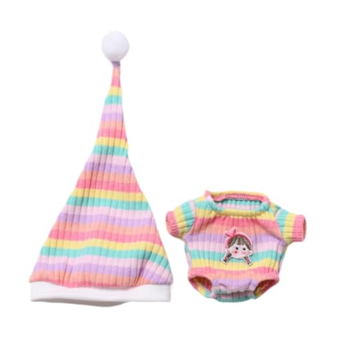 Milageto Puppen Schlafanzug mit Mütze, Nachtmode für Mädchen, Fotografie Zubehör für 6,69 Zoll Puppe, Rosa Milageto Puppen Schlafanzug mit Mütze, Nachtmode für Mädchen, Fotografie Zubehör für 6,69 Zoll Puppe, Rosa von Milageto