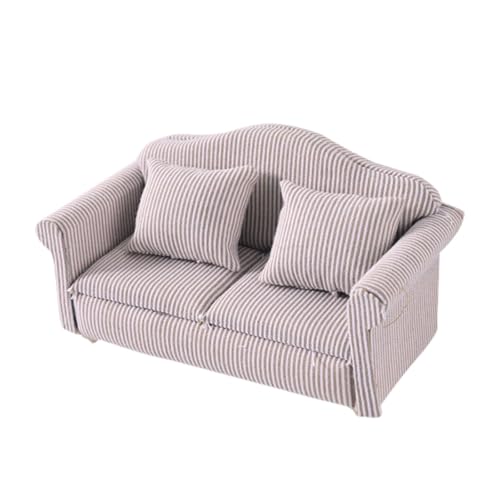 Milageto Puppenhaus Sofa Maßstab 1:12 Mini Realistische Fotografie Requisiten DIY Szene Puppenhaus Dekoration, Style B Milageto Puppenhaus Sofa Maßstab 1:12 Mini Realistische Fotografie Requisiten DIY Szene Puppenhaus Dekoration, Style B von Milageto
