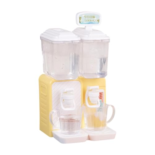 Milageto Puppenhaus Wasserstation, Miniatur Einrichtung für DIY in Schlafzimmer und Küche, Gelb von Milageto