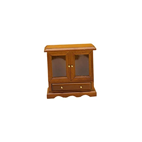Milageto Puppenhaus im Maßstab 1:12, Küchen-Sideboard, Bodenschrank, Miniatur-Holzmöbel, Ornamente, Puppenhaus-Zubehör, für die Küche, BRAUN Milageto Puppenhaus im Maßstab 1:12, Küchen-Sideboard, Bodenschrank, Miniatur-Holzmöbel, Ornamente, Puppenhaus-Zubehör, für die Küche, BRAUN von Milageto