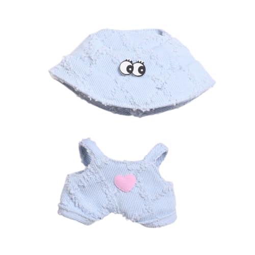 Milageto Puppenkleidung, Kostüm, Anzug, Anzieh, Bezauberndes Mädchen, Geschenk, Miniatur-Zubehör, Hosen, Kleidungsset für 17 cm große Puppen, Anhängerpuppe, Blau Milageto Puppenkleidung, Kostüm, Anzug, Anzieh, Bezauberndes Mädchen, Geschenk, Miniatur-Zubehör, Hosen, Kleidungsset für 17 cm große Puppen, Anhängerpuppe, Blau von Milageto