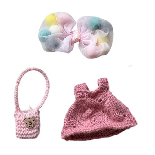 Milageto Puppenkleidung, Partykleid, Mädchen, Geschenk, Schlüsselanhänger, Kleidungszubehör, handgefertigt, für 6,69-Zoll-Puppenpuppen, kleine Mädchen im Alter, Style C von Milageto