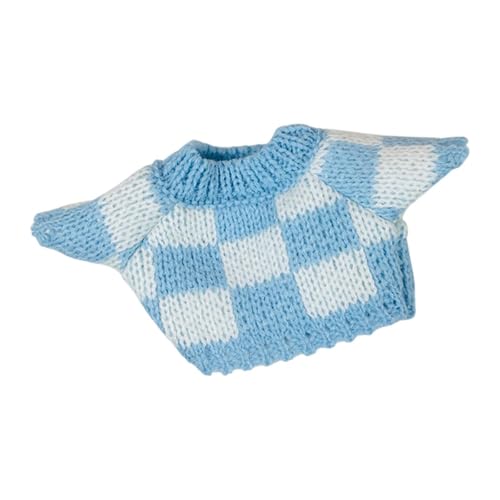 Milageto Puppenkleidung Kleid Outfits für 20 cm Puppenfoto Requisiten stilvolle DIY süße Puppenzubehör weiche Dekor Geburtstag Geschenkpullover, Blau Weiss von Milageto