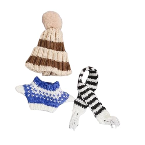 Milageto Puppenkleidung Pullover Doll Outifits Anhänger Puppe Bequeme Foto Requisiten abnehmbare Dress -up -Puppenkleidung für 6,69 Zoll Puppe, Blau von Milageto