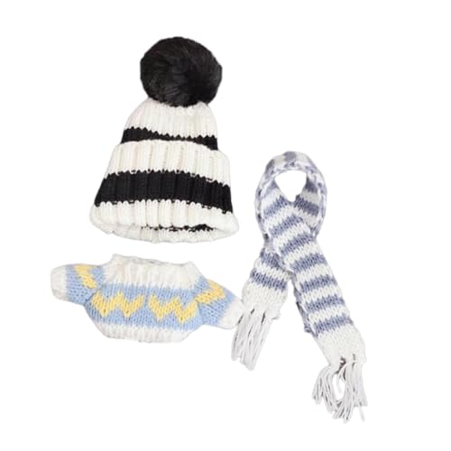 Milageto Puppenkleidung Pullover Doll Outifits Anhänger Puppe Bequeme Foto Requisiten abnehmbare Dress -up -Puppenkleidung für 6,69 Zoll Puppe, Schwarz von Milageto