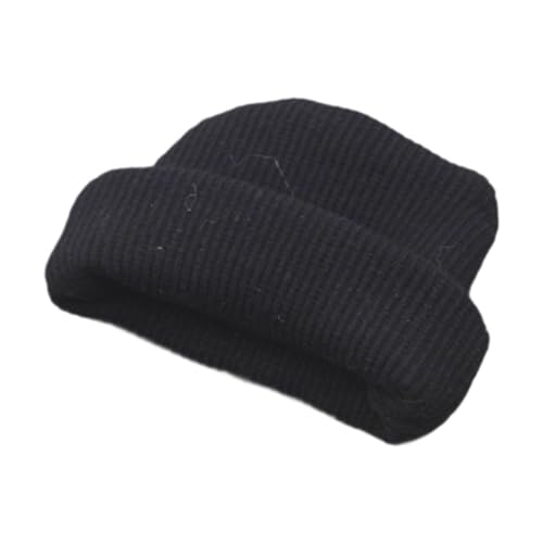 Milageto Puppenmütze, Miniaturmütze, handgefertigte Beanie für 6,7-Zoll-Puppen, Ankleiden, Neujahrsgeschenke, Schwarz Milageto Puppenmütze, Miniaturmütze, handgefertigte Beanie für 6,7-Zoll-Puppen, Ankleiden, Neujahrsgeschenke, Schwarz von Milageto