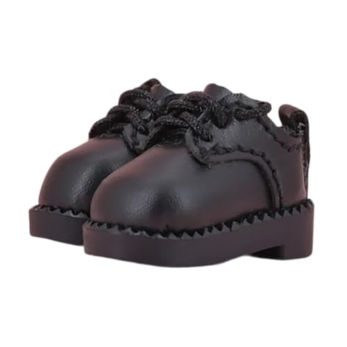 Milageto Puppenschuhe für 1/12 Puppen als Spielzeug und Zubehör, Schwarz Milageto Puppenschuhe für 1/12 Puppen als Spielzeug und Zubehör, Schwarz von Milageto