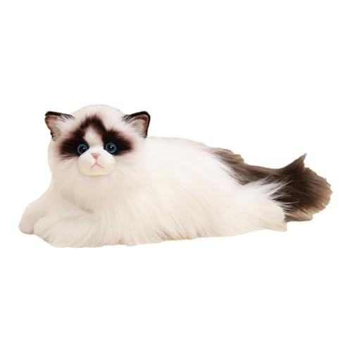 Milageto Realistisches Plüsch-Katze-Tier, gefülltes Ornament, Modell, Kitty-Figuren, Spielzeug, schön für Partybevorzugung, Baby, Kleinkinder, Schlafenszeit, Milageto Realistisches Plüsch-Katze-Tier, gefülltes Ornament, Modell, Kitty-Figuren, Spielzeug, schön für Partybevorzugung, Baby, Kleinkinder, Schlafenszeit, von Milageto