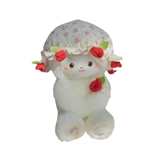Milageto Schaf-Plüschpuppe, Spielzeug, Ornament, Basteln, bequem, niedlich, Heimdekoration, Stofftier, Spielzeug für Freund, Schlafzimmer, Kindertag, Rot Milageto Schaf-Plüschpuppe, Spielzeug, Ornament, Basteln, bequem, niedlich, Heimdekoration, Stofftier, Spielzeug für Freund, Schlafzimmer, Kindertag, Rot von Milageto