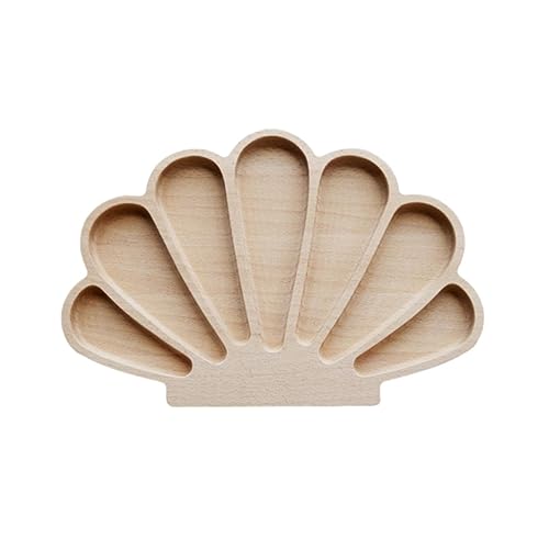 Milageto Sensorisches Tablett aus Holz, Sortiertablett, Lehrmittel, Montessori-Tablett für Kinder im Alter von 4 5 6 Jahren, Shell Milageto Sensorisches Tablett aus Holz, Sortiertablett, Lehrmittel, Montessori-Tablett für Kinder im Alter von 4 5 6 Jahren, Shell von Milageto