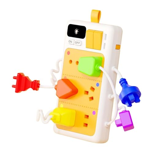 Milageto Sensory Switch Board Toy Activity Board Teile, Reisespielzeug, Entwicklungsunterricht, DIY -Material für Kleinkinder Kinder Geschenk von Milageto