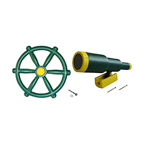Milageto Spielplatz-Spielzeug-Set Lernspielzeug mit Schraube Spielplatz-Zubehör Kinder-Lenkrad für Jungle Gym Outdoor-Spielplatz-Schaukel-Set, Stil c Milageto Spielplatz-Spielzeug-Set Lernspielzeug mit Schraube Spielplatz-Zubehör Kinder-Lenkrad für Jungle Gym Outdoor-Spielplatz-Schaukel-Set, Stil c von Milageto