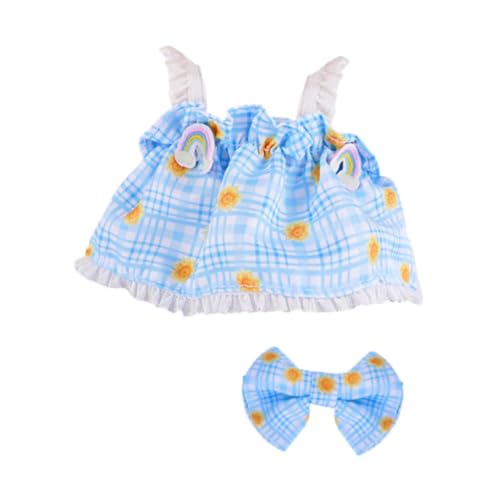 Milageto Stoffed Doll Kleid Kleid, Mode DIY tun vor, lehrte Bildungsfoto -Requisiten, Prinzessinkleid für 6,69 '' Puppe, Hellblau Milageto Stoffed Doll Kleid Kleid, Mode DIY tun vor, lehrte Bildungsfoto -Requisiten, Prinzessinkleid für 6,69 '' Puppe, Hellblau von Milageto