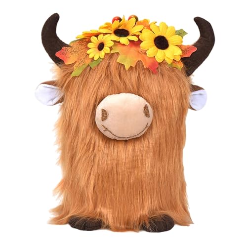 Milageto Stofftiere Cow, Thanksgiving Day Decoration Home Geschenkparty Vorgegenteil Plüschspielzeug Puppe für Wohnzimmer Kinder Diner, Orange Milageto Stofftiere Cow, Thanksgiving Day Decoration Home Geschenkparty Vorgegenteil Plüschspielzeug Puppe für Wohnzimmer Kinder Diner, Orange von Milageto