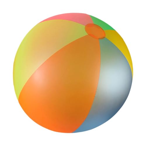 Milageto Strandball aufblasbare Ball Eltern Kinder Interaktion Regenbogen Beach Ball Schwimmbool Spielzeug für Kinder im Freien Aktivität Geburtstag, 60cm von Milageto