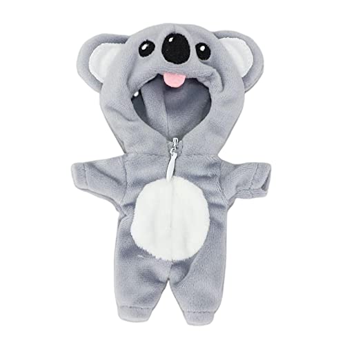 Milageto Süße BJD Puppenkleidung 16cm Puppe Bodysuit Babypuppe Zubehör Reißverschluss Design Mädchen Geschenke Plüsch für Ob11 Säuglingsbabypuppe Modepuppe Mäd, Koala von Milageto