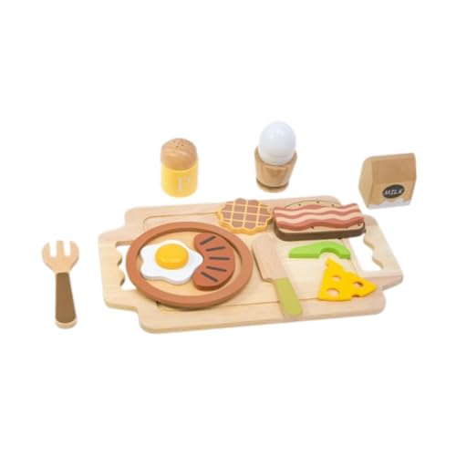 Milageto Täuschen Sie Spiel Breakfast Breakfast Playset Holzspiel Kochset Simulation tun Sie und kocht Spielzeug für Landschaftsdekorationen Handwerk Milageto Täuschen Sie Spiel Breakfast Breakfast Playset Holzspiel Kochset Simulation tun Sie und kocht Spielzeug für Landschaftsdekorationen Handwerk von Milageto