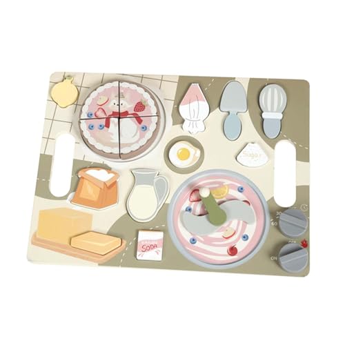 Milageto Täuschen Sie Spielen Spielzeug, Holzkuchenspielzeugbrett, Holzspiel Kochset für Jungen Mädchen Kinder Geburtstag Geschenk Milageto Täuschen Sie Spielen Spielzeug, Holzkuchenspielzeugbrett, Holzspiel Kochset für Jungen Mädchen Kinder Geburtstag Geschenk von Milageto