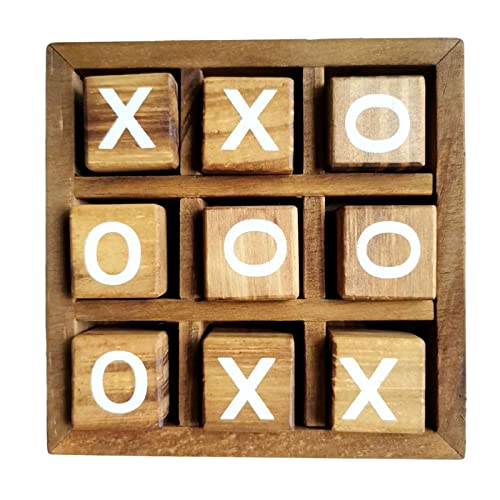 Milageto Tic Tac Toe-Brettspiele aus Holz, Party Favor Fun Indoor Brain Teaser for Living Room Kids Adult Decor Milageto Tic Tac Toe-Brettspiele aus Holz, Party Favor Fun Indoor Brain Teaser for Living Room Kids Adult Decor von Milageto