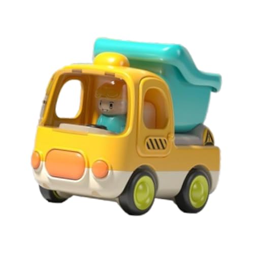 Milageto Trägheit Autospielzeug Push and Go Car tragbares Baufahrzeug-Spielzeug Reibungsantriebs Spielzeugwagen für Kinder Kinder 1 bis 3 Jahre alt, Transporter von Milageto