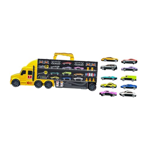 Milageto Transport-LKW-Spielzeug für Kinder, Transport-Träger-LKW-Spielzeugset, Aufbewahrung von Autos und Transporter-Spielzeug-LKW für Kinder, Jungen, Gelb Milageto Transport-LKW-Spielzeug für Kinder, Transport-Träger-LKW-Spielzeugset, Aufbewahrung von Autos und Transporter-Spielzeug-LKW für Kinder, Jungen, Gelb von Milageto