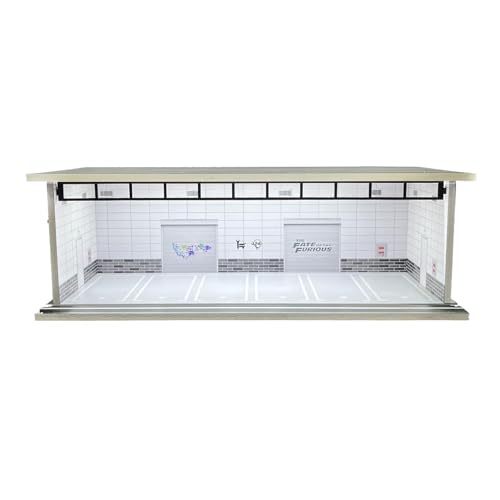 Milageto Vitrine für Modellautos im Maßstab 1/64, Sammlerstück, Schaukasten, Hintergrundlayout, Heimdekor mit Licht, dekorative Aufbewahrungsbox, Garage, Style F Milageto Vitrine für Modellautos im Maßstab 1/64, Sammlerstück, Schaukasten, Hintergrundlayout, Heimdekor mit Licht, dekorative Aufbewahrungsbox, Garage, Style F von Milageto